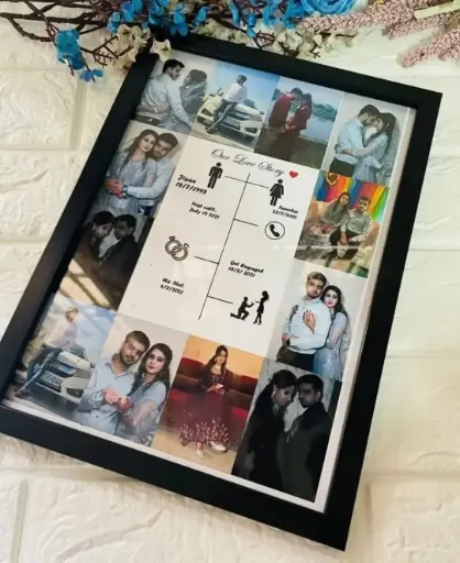 Couple theme customise photo frame
