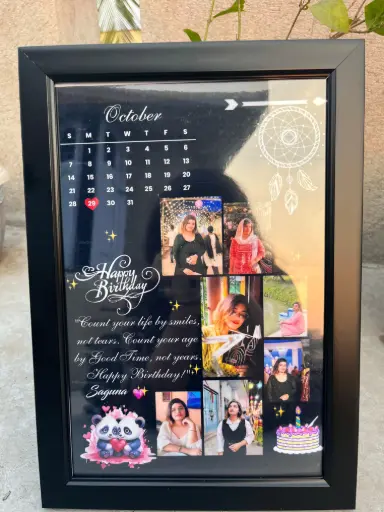 Birthday theme customise photo frame