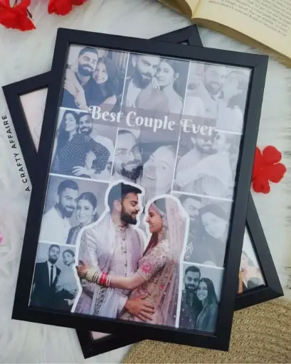 Cute couple theme customise photo frame