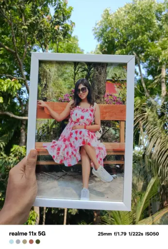 8*12 single white frame customers photo frame