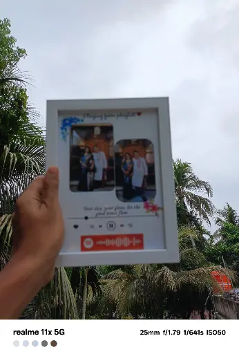 Customise music plaque Photo Frame