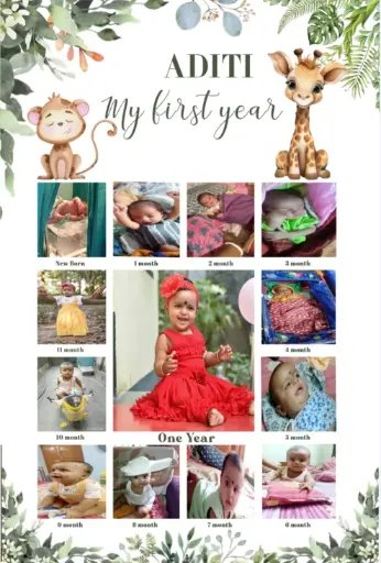Baby theme customise photo frame