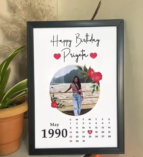 Birthday theme customise photo frame