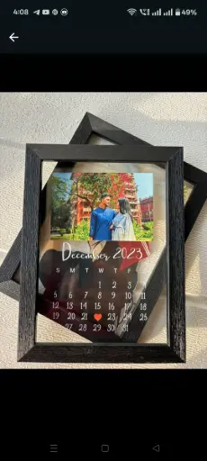 Transparent photo frame